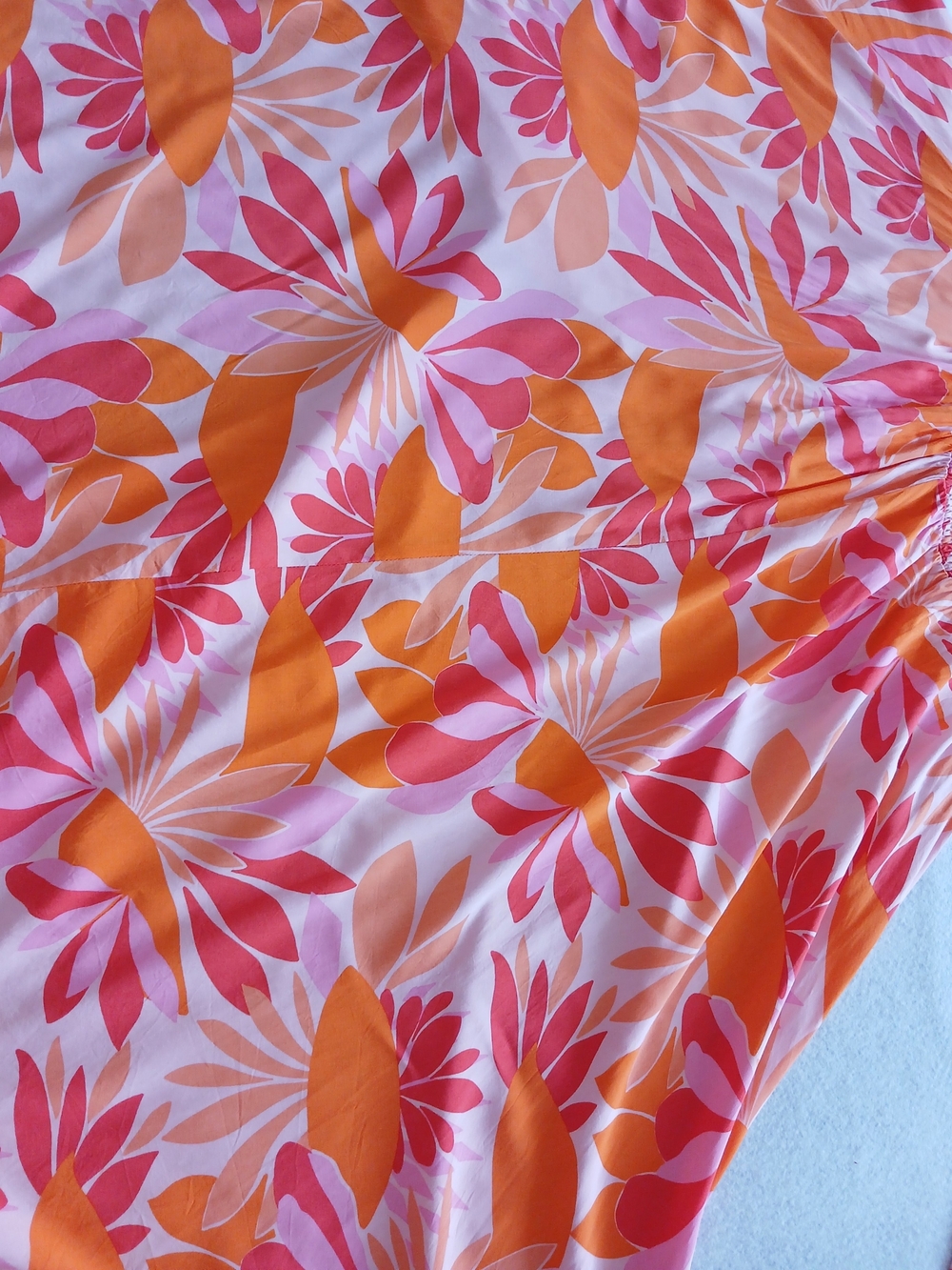 Abel The Label Rumi Maxi Dress in Orange and Pink Tropical Floral Anthropologie - Picture 11 of 15